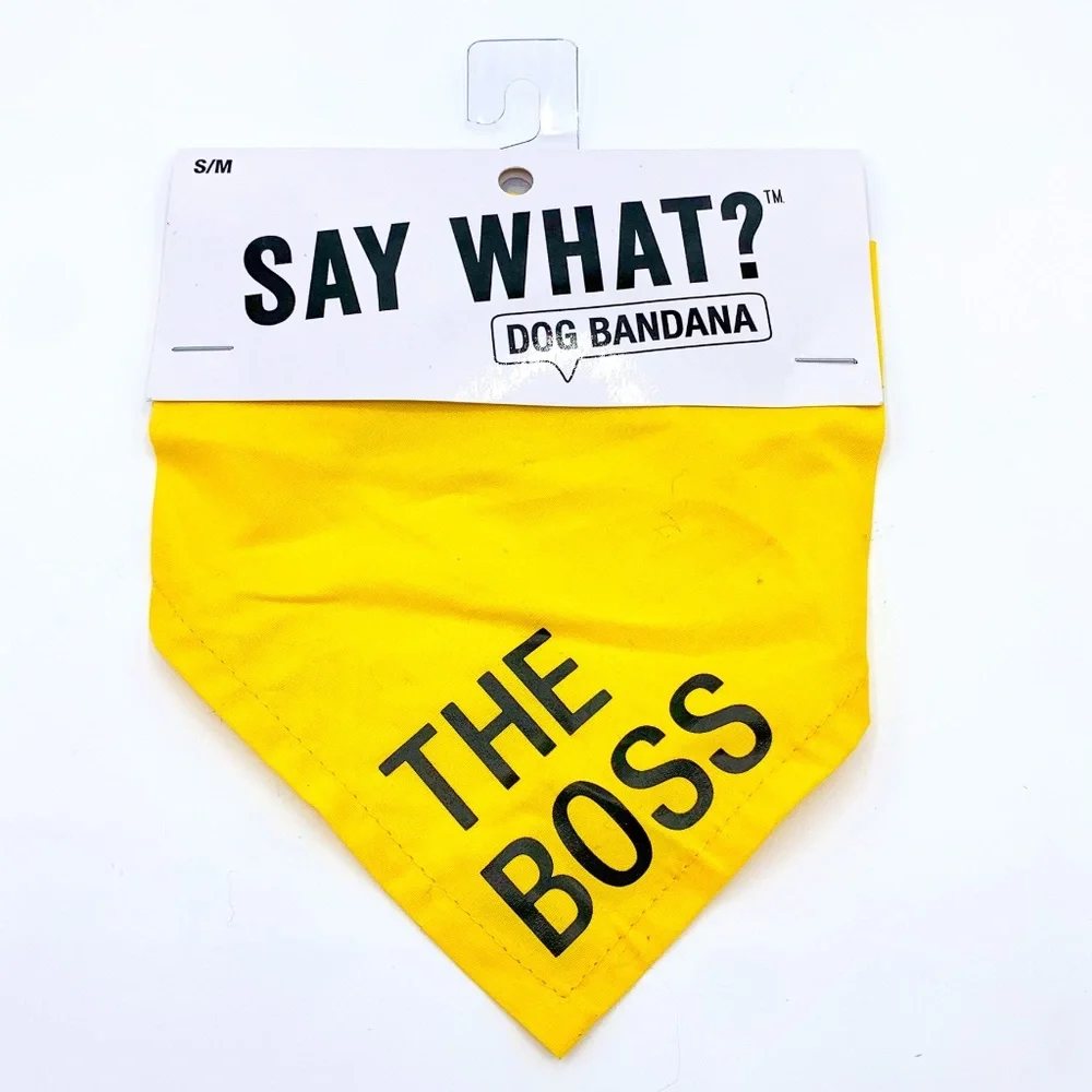 Say What? The Boss Dog Bandana
